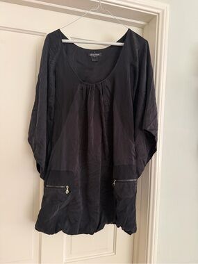 Laila Azhar Black Long Sleeve Mini Dress